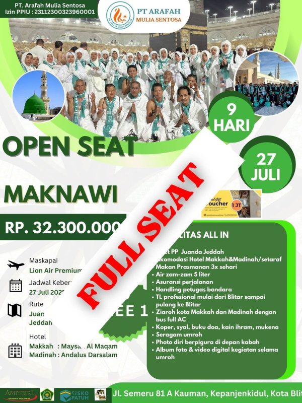 umroh maknawi awal musim 1447 h (juli)