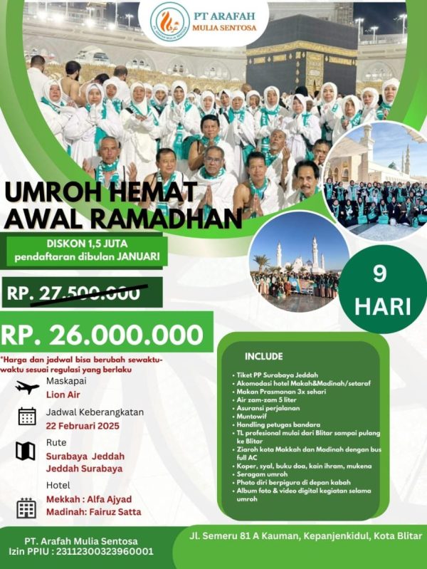 Umroh Hemat Awal Ramadhan