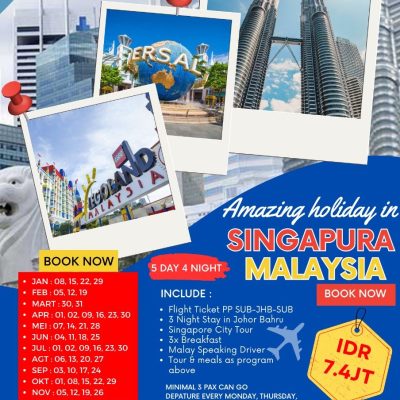 Open Trip 2 Negara 5D4N